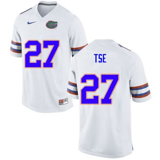 Men's Florida Gators #27 Joshua Tse NCAA Nike White Authentic Stitched College Football Jersey HYL2662WF